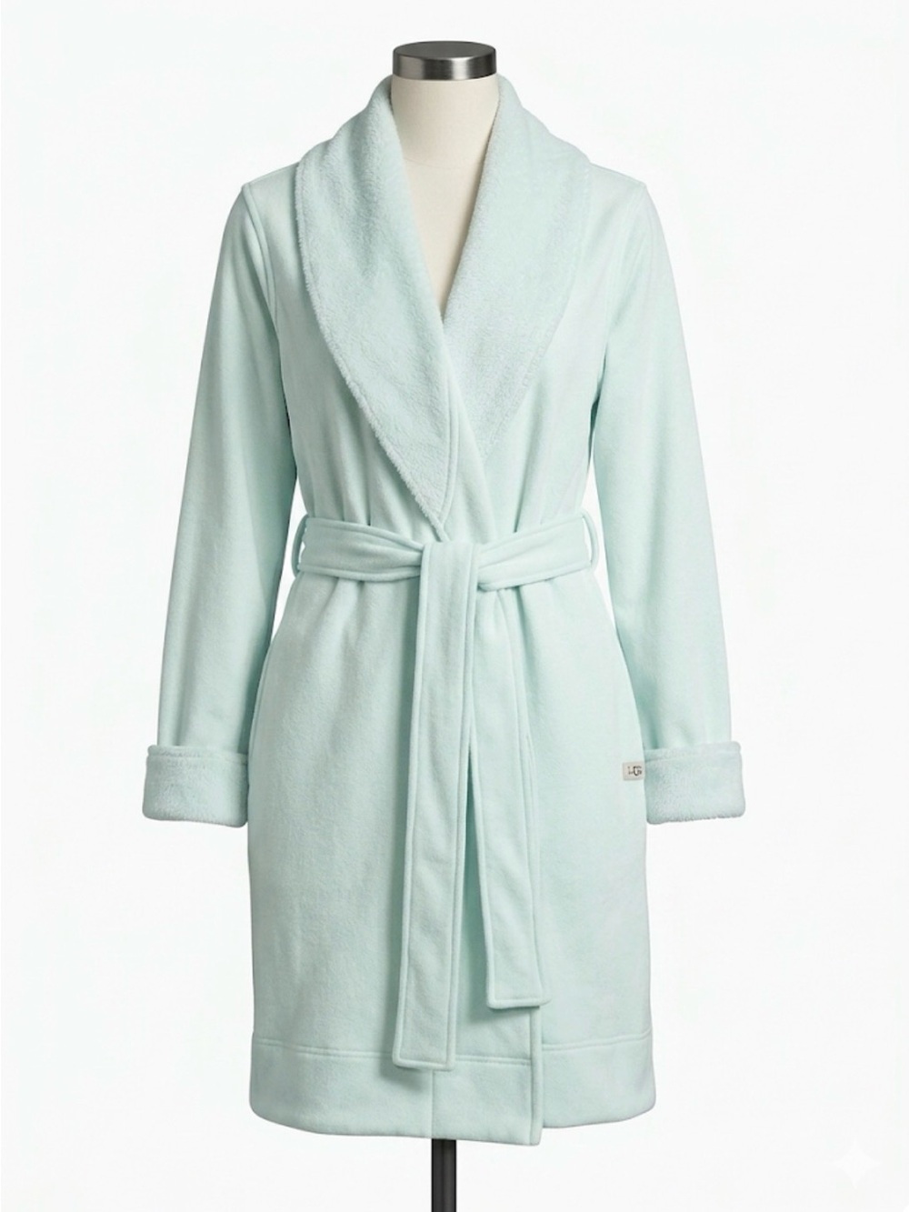 UGG Miranda Fleece Lined Robe in Pale Mint Green / Aqua